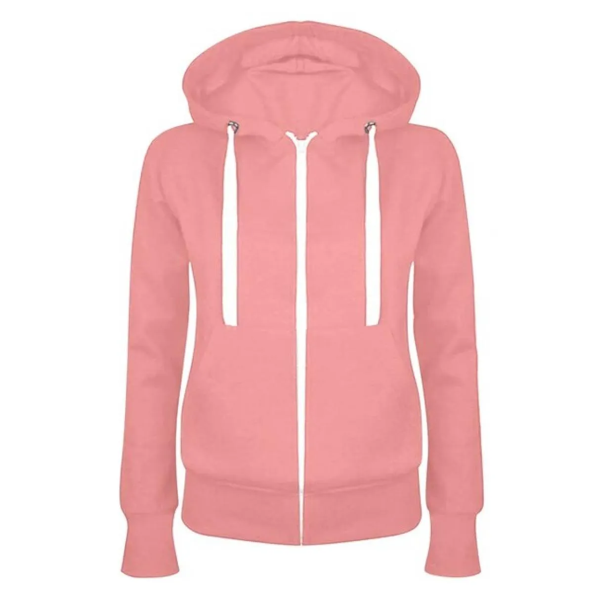 Cardigan giacca maglione casual da donna manica lunga più tasca con cerniera e cappuccio per abbigliamento da donna 2023 autunno