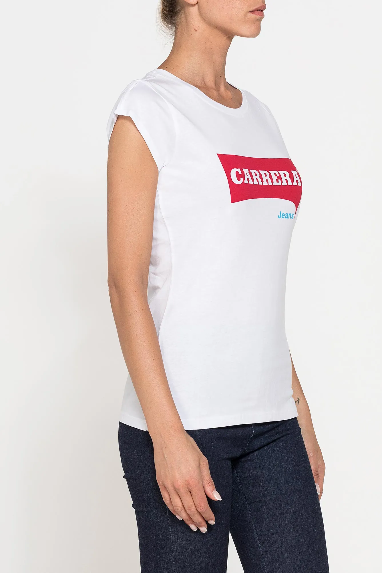 Carrera  ---------    ------------T-shirt con stampa logo - Bianco