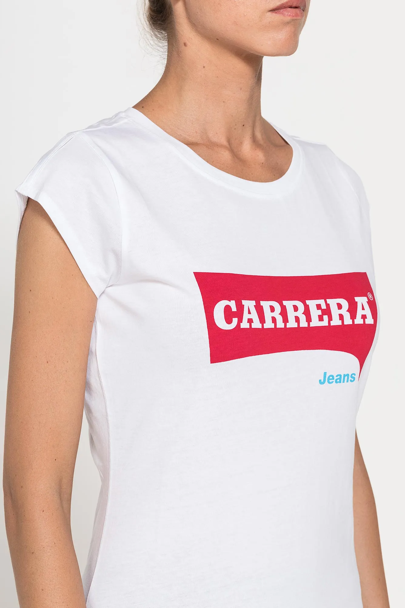 Carrera  ---------    ------------T-shirt con stampa logo - Bianco
