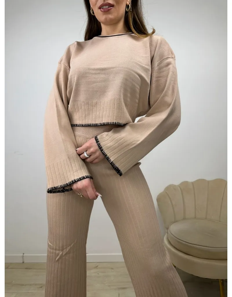 CO ORD SET MICOL CAMEL