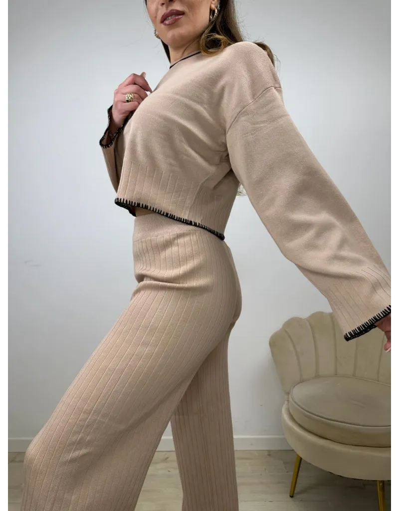 CO ORD SET MICOL CAMEL