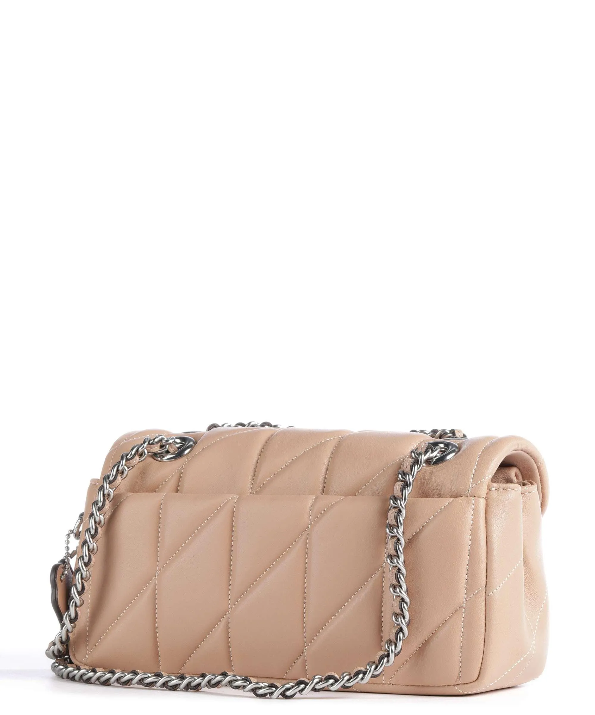  Coach Tabby 20 Borsa a spalla nappa pelle marrone chiaro  