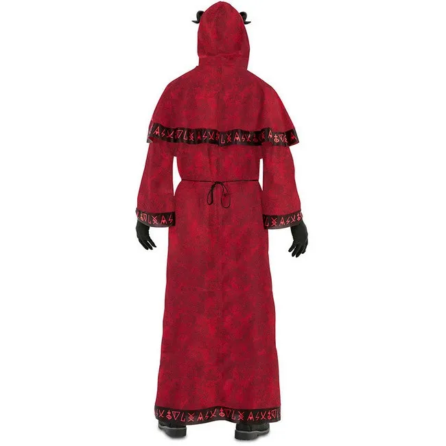 Costume da maestro satanico rosso per uomo
