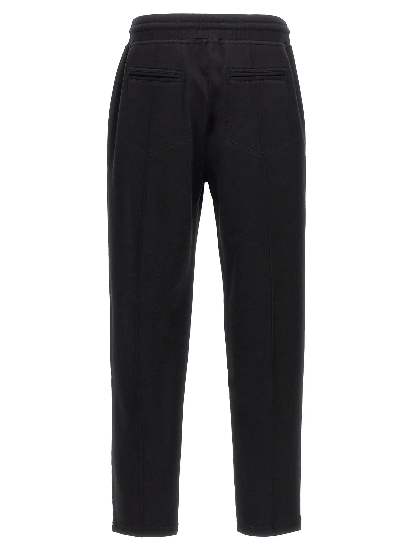 Cotton Blend Joggers Pantaloni Nero