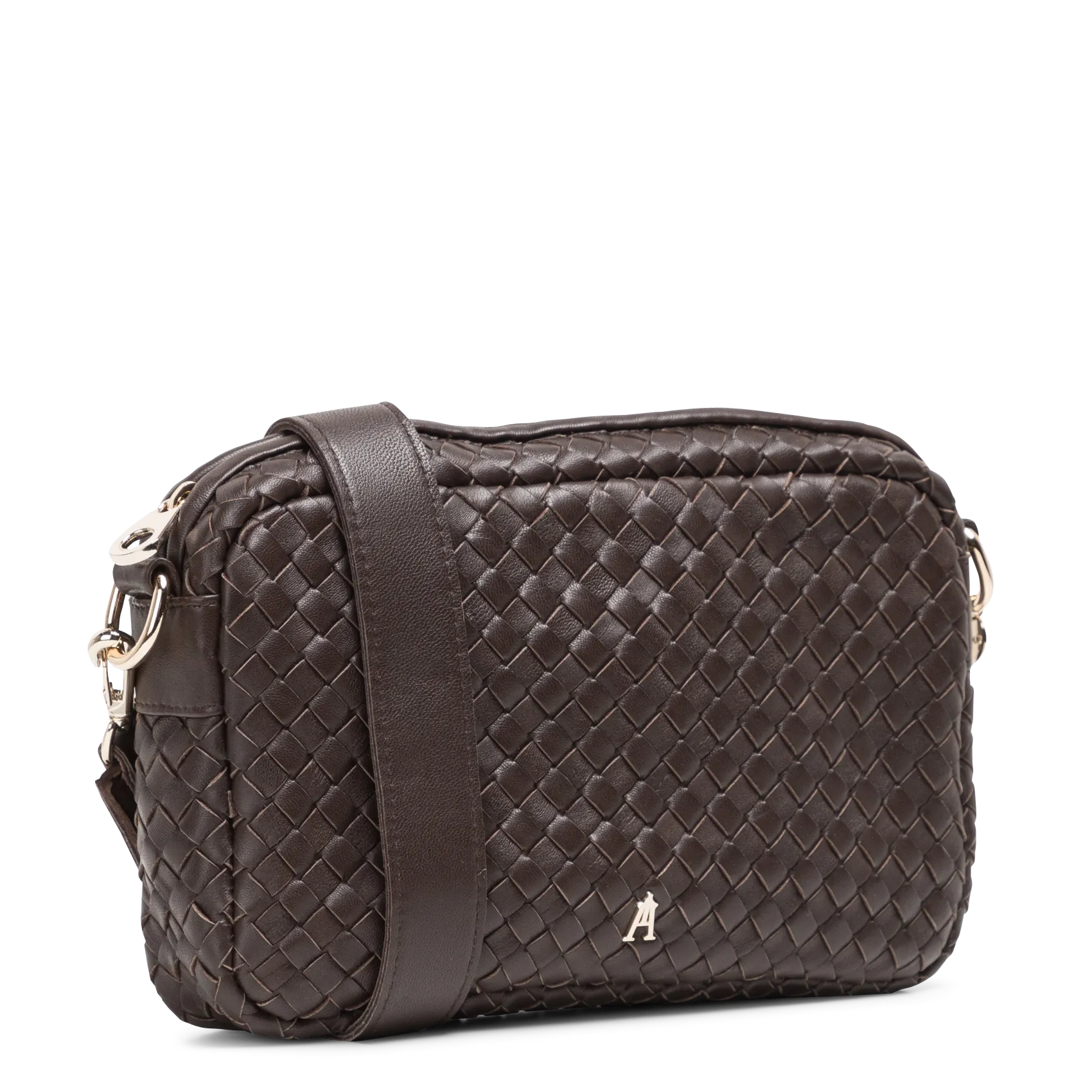  CRAIE   COLORADO - Borsa a tracolla in pelle intrecciata | Marrone
