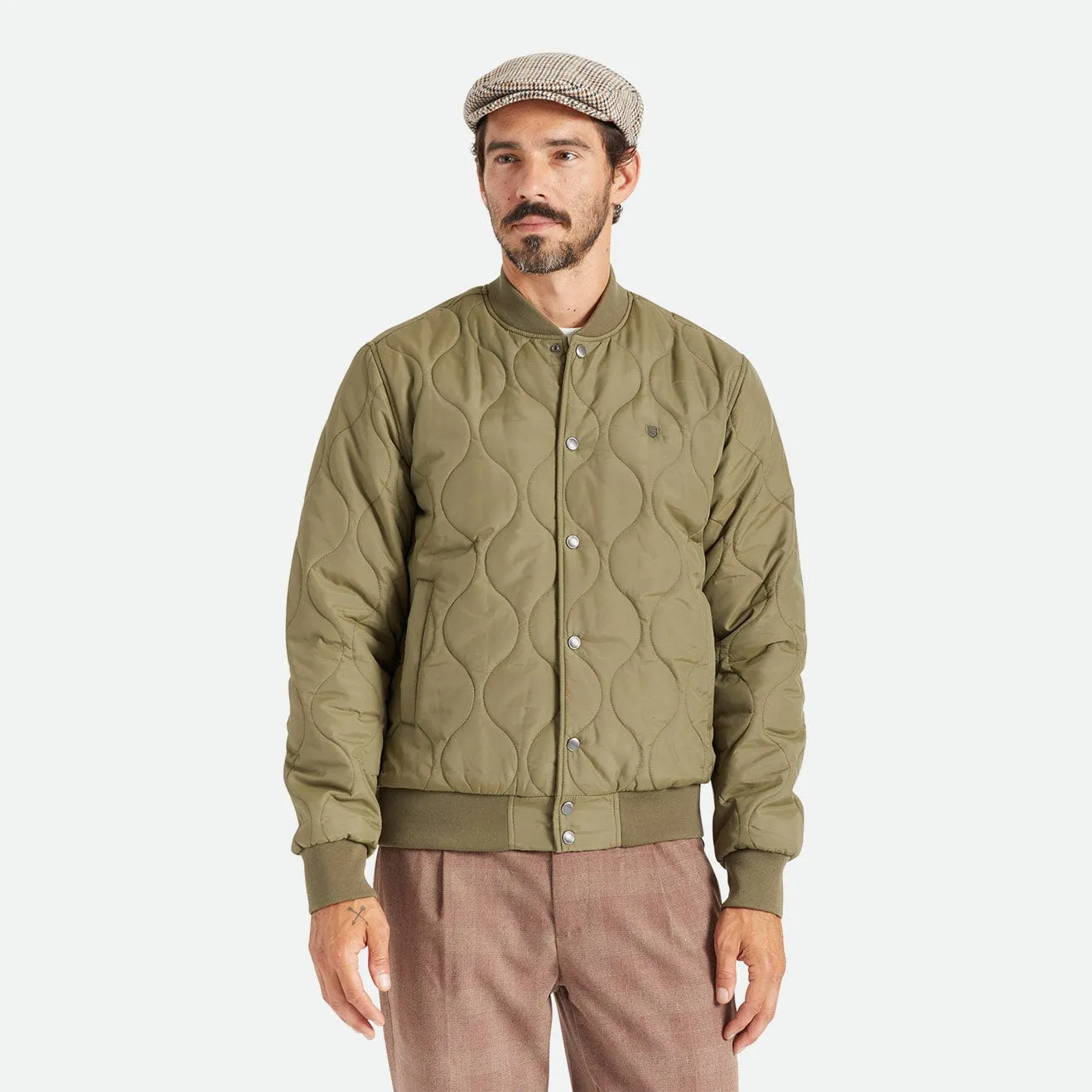 DILLINGER QUILTED BOMBER JKT - MILITARY OLIVE