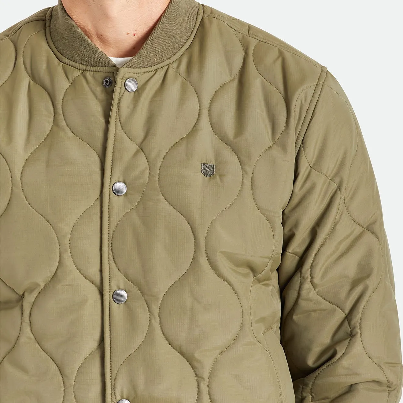 DILLINGER QUILTED BOMBER JKT - MILITARY OLIVE