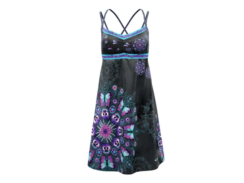 Dress Kimera Purple Flowers
