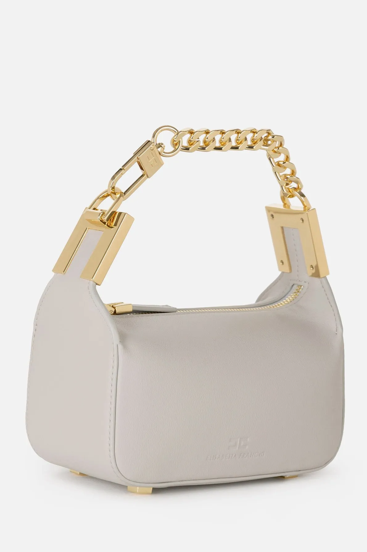 ELISABETTA FRANCHI Camera bag con morsetto in metallo