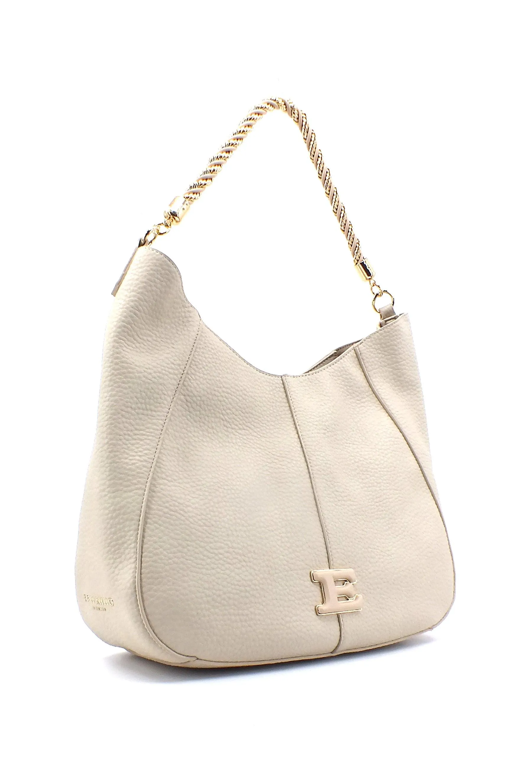 ERMANNO SCERVINO Eba Soft 23 Borsa Hobo Cream Beige 12401614