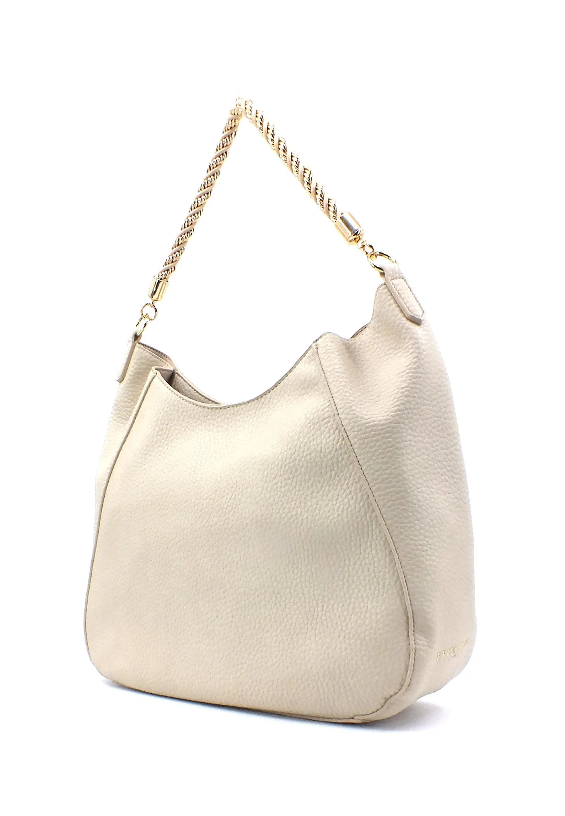ERMANNO SCERVINO Eba Soft 23 Borsa Hobo Cream Beige 12401614