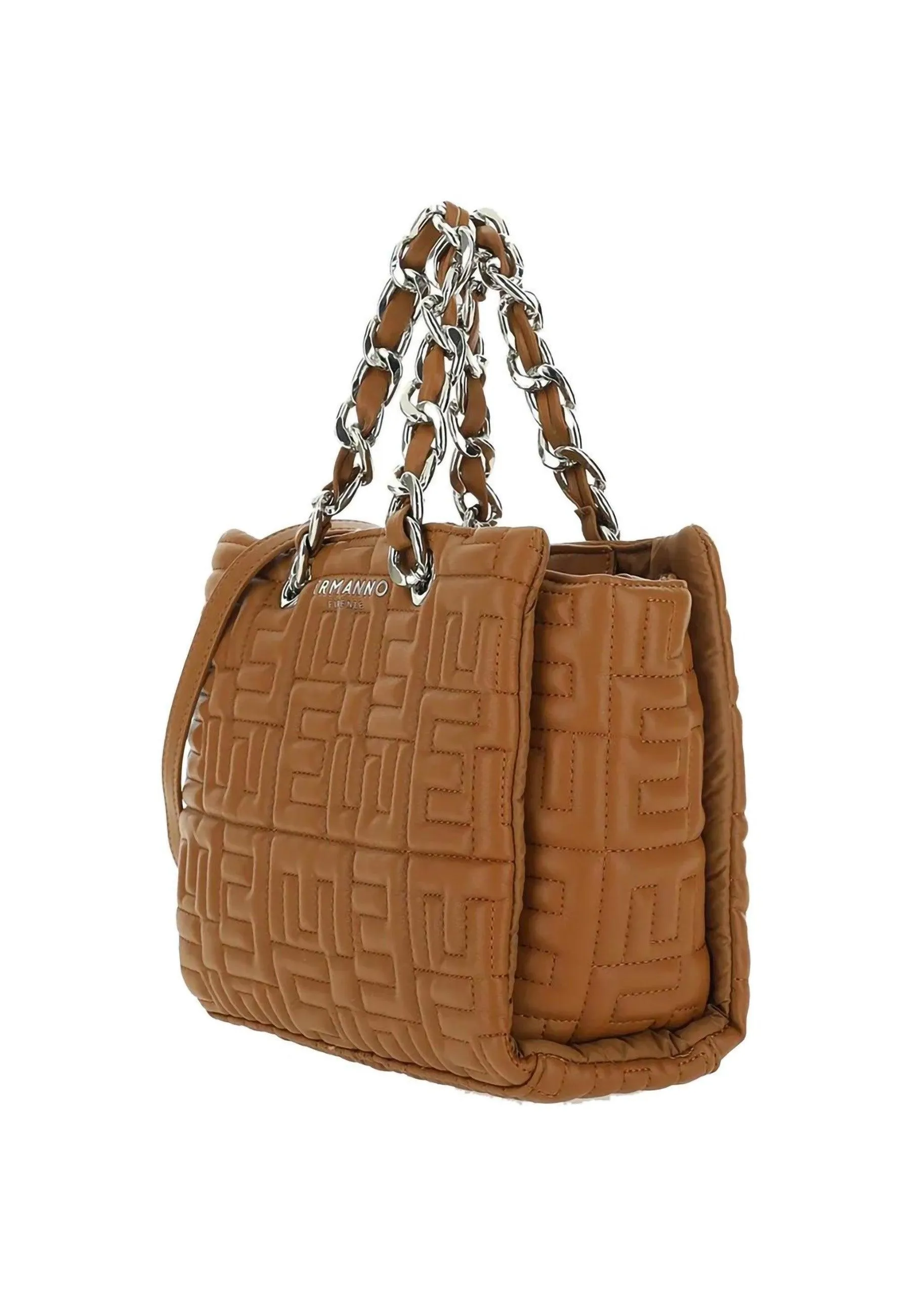 ERMANNO SCERVINO Polly Borsa Double Handle Tan Marrone 12401562