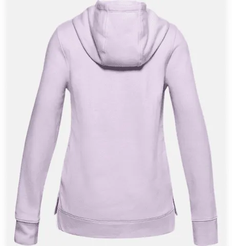 FELPA BAMBINA UNDER ARMOUR UA RIVAL FLEECE LOGO ROSA