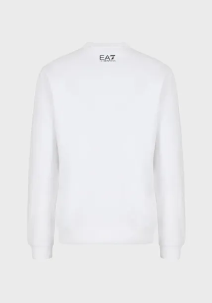 Felpa EA7 Emporio Armani 6LPM51 1100 Bianco
