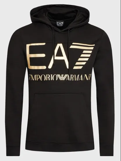 Felpa EA7 Emporio Armani 6LPM52 0208 Nero Oro