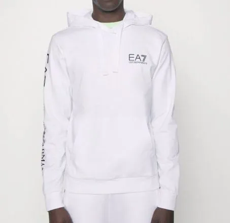 Felpa EA7 Emporio Armani 8NPM18 1101 Bianco