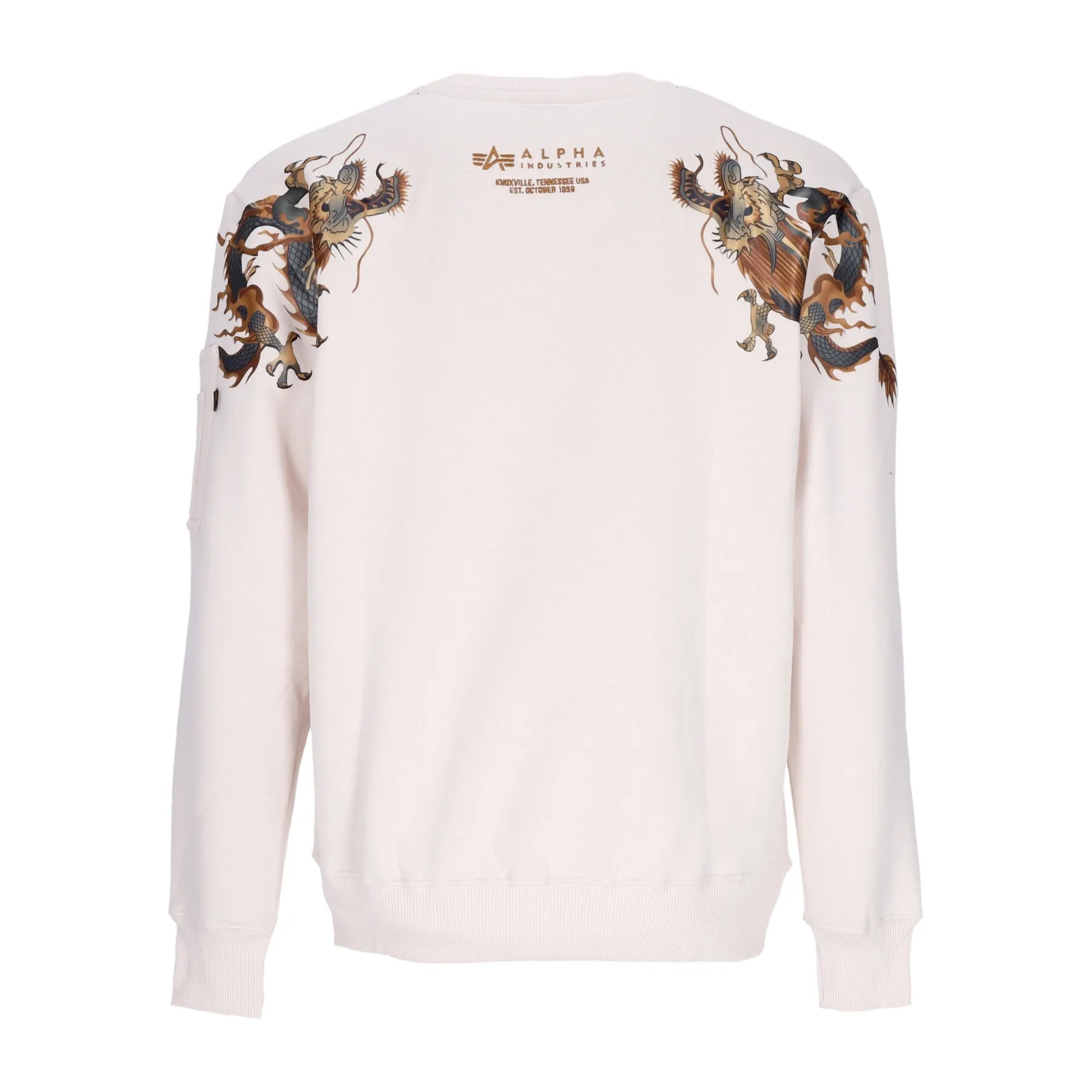 Felpa Girocollo Uomo Dragon Emb Sweater Jetstream While