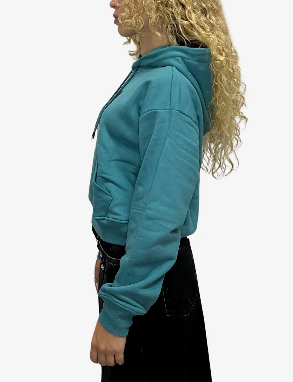Felpa Karl Lagerfeld Jeans con cappuccio cropped donna