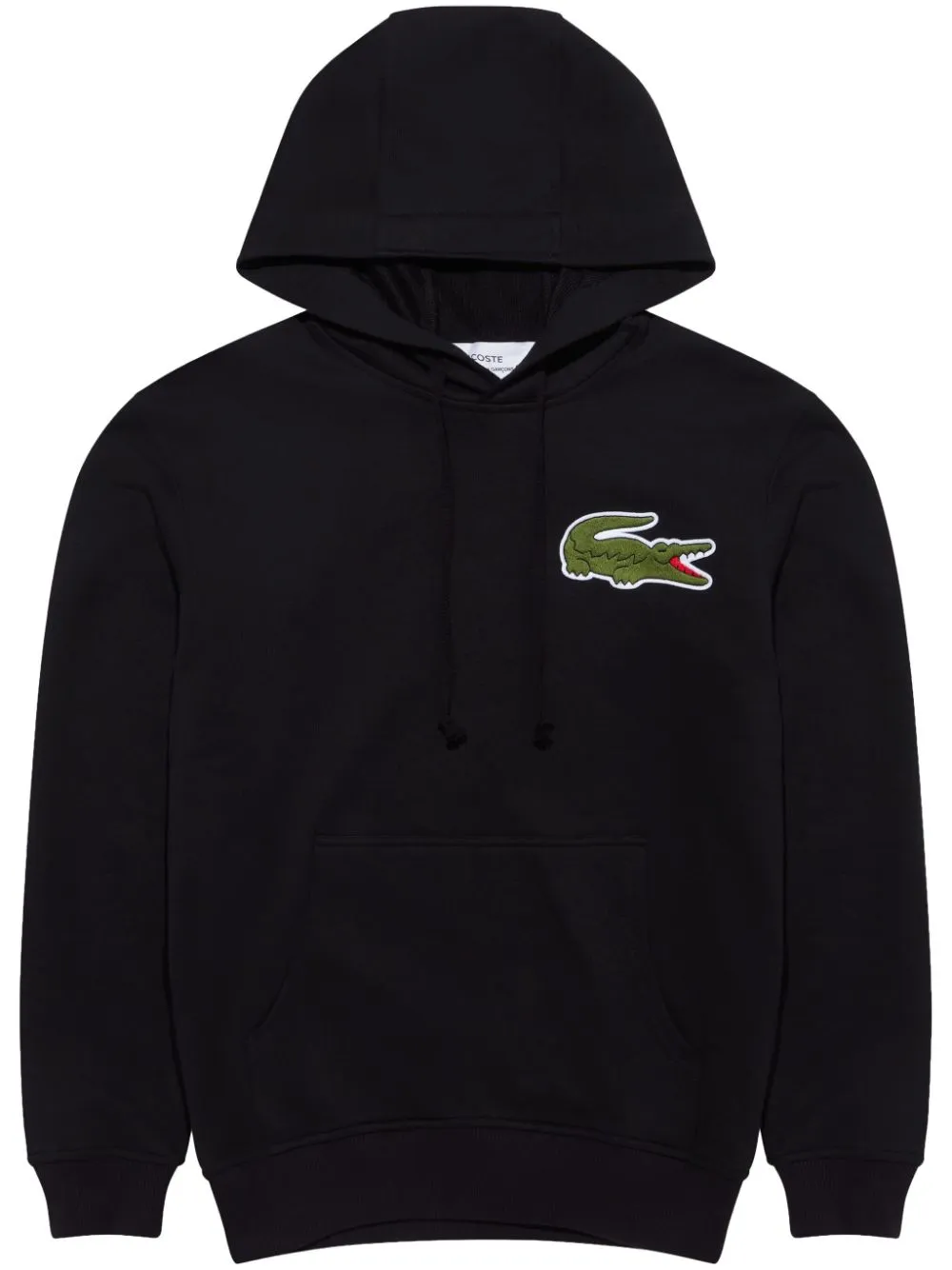 felpa nera x Lacoste