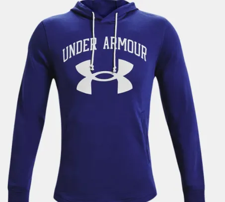 Felpa Uomo Under Armour  UA Rival Terry Big Logo 1361559 415 Blu