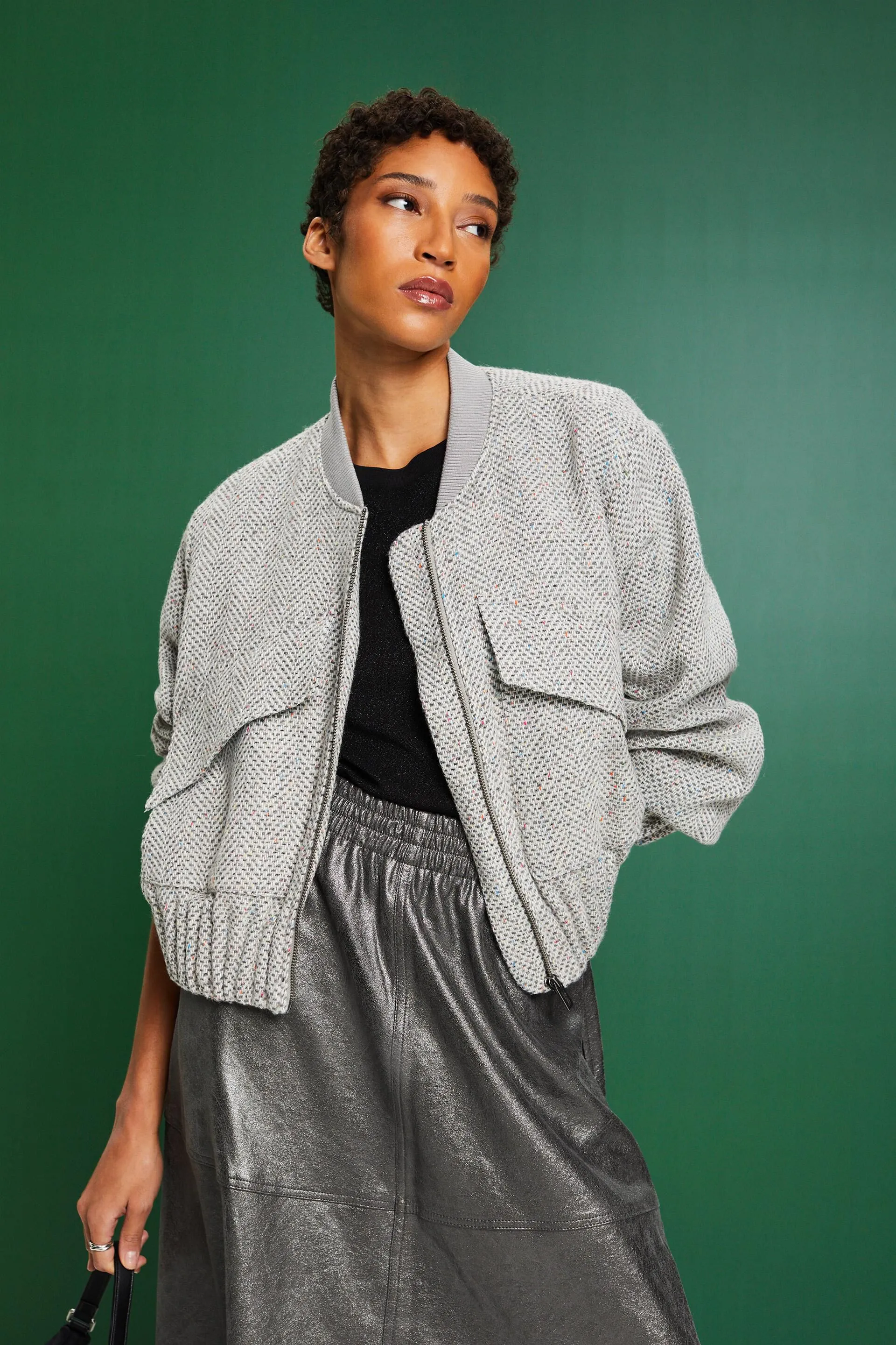 Giacca bomber strutturata