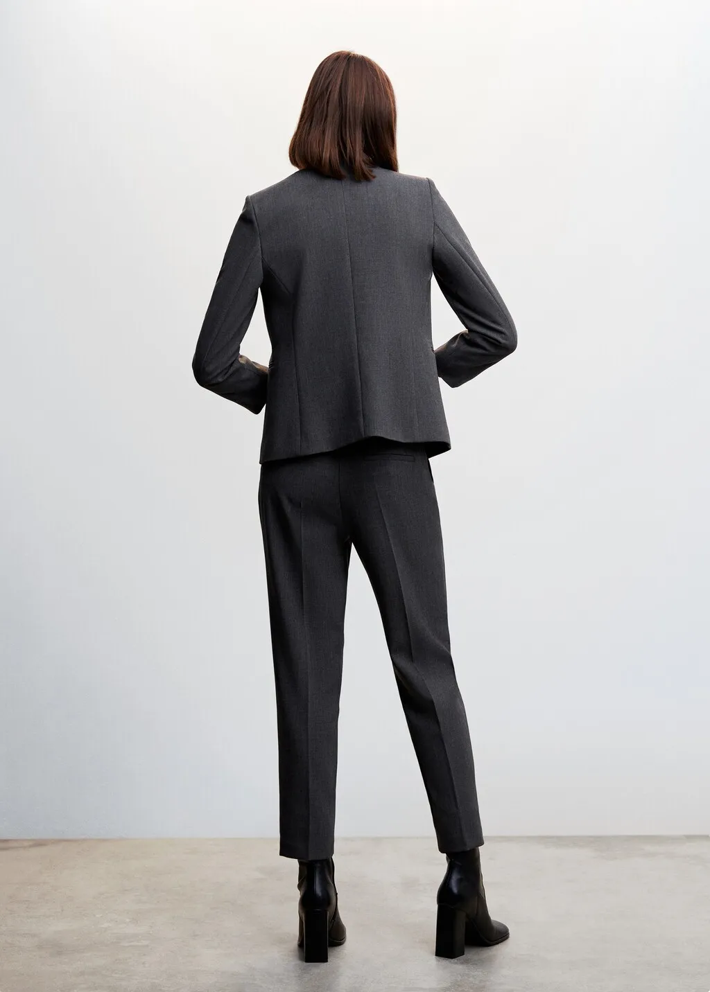 Giacca completo collarless