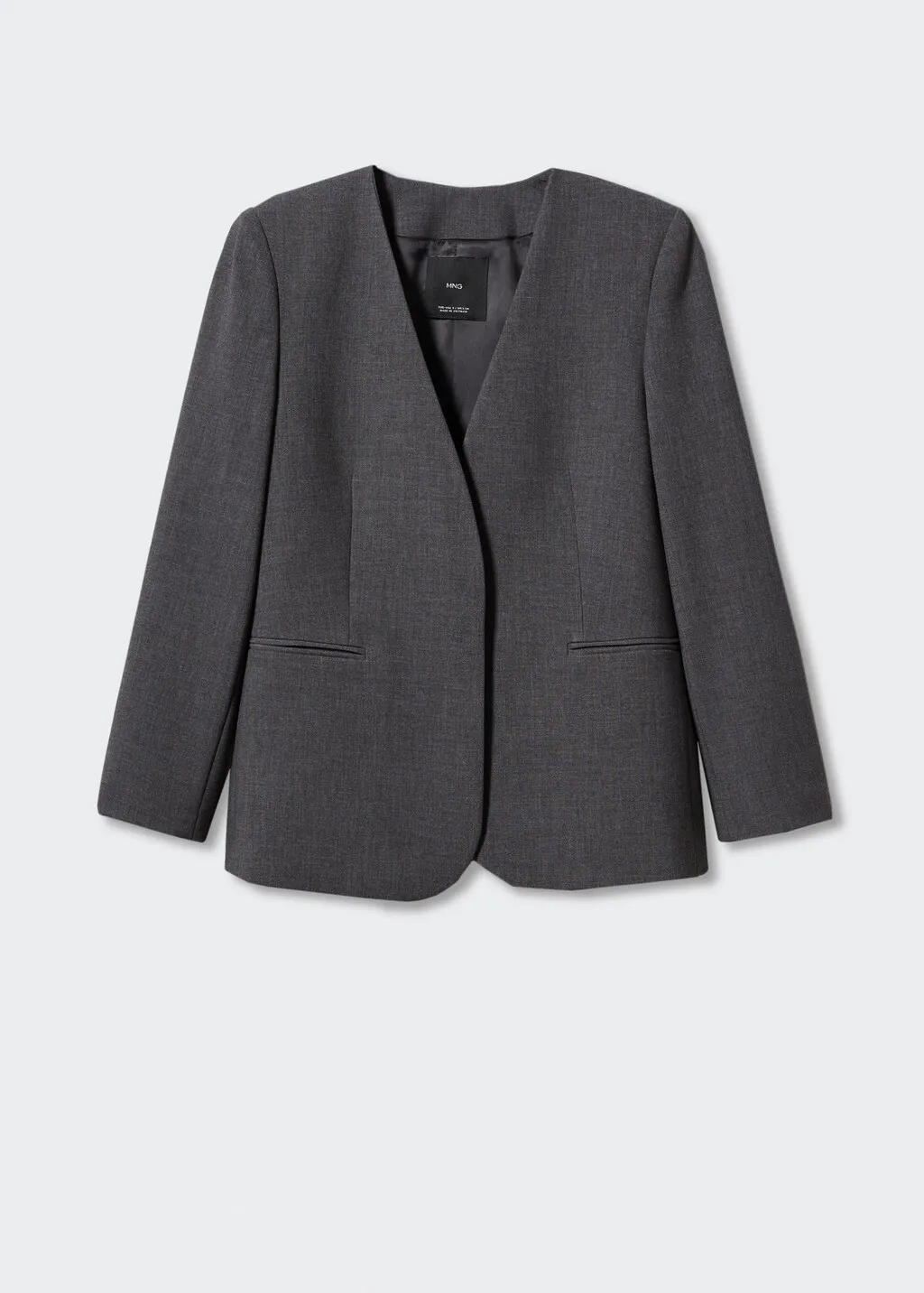 Giacca completo collarless
