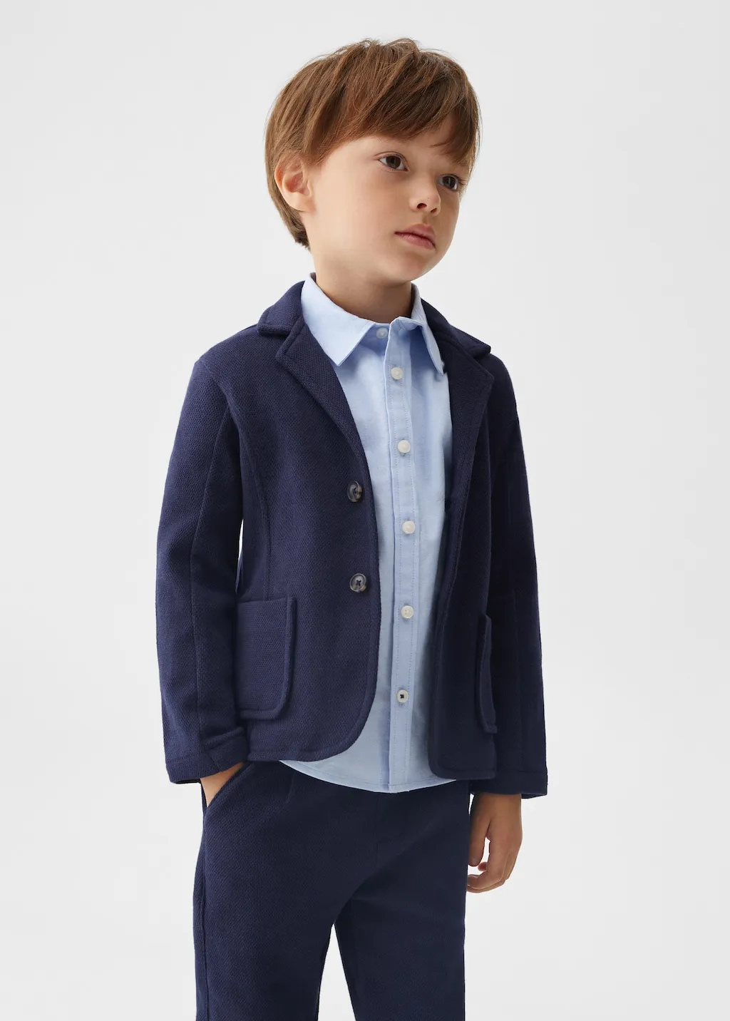 Giacca completo regular fit texture
