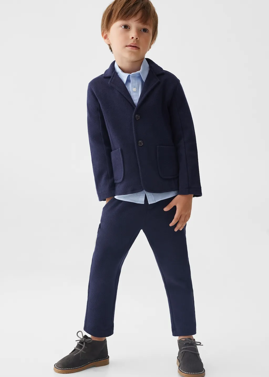 Giacca completo regular fit texture