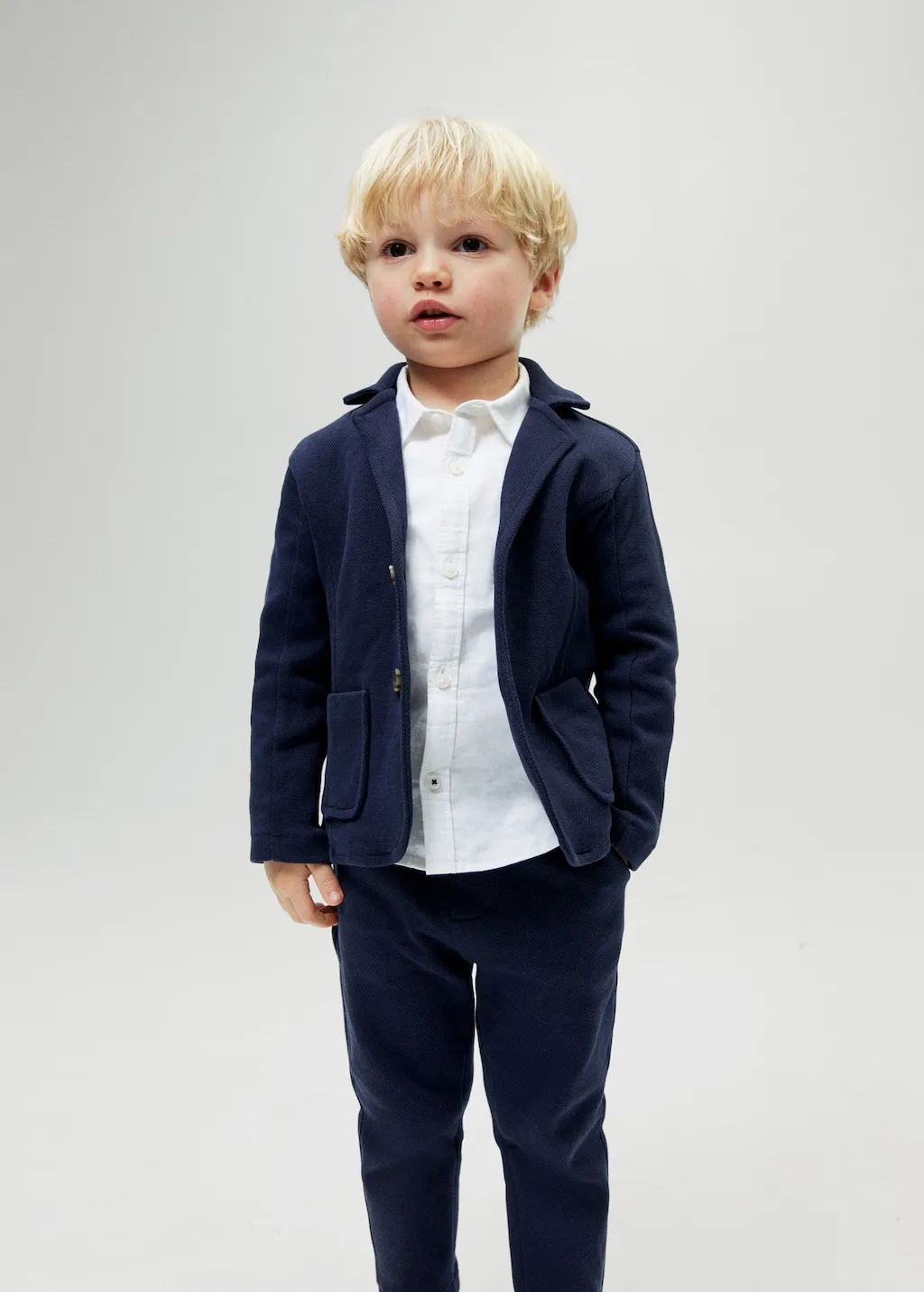 Giacca completo regular fit texture