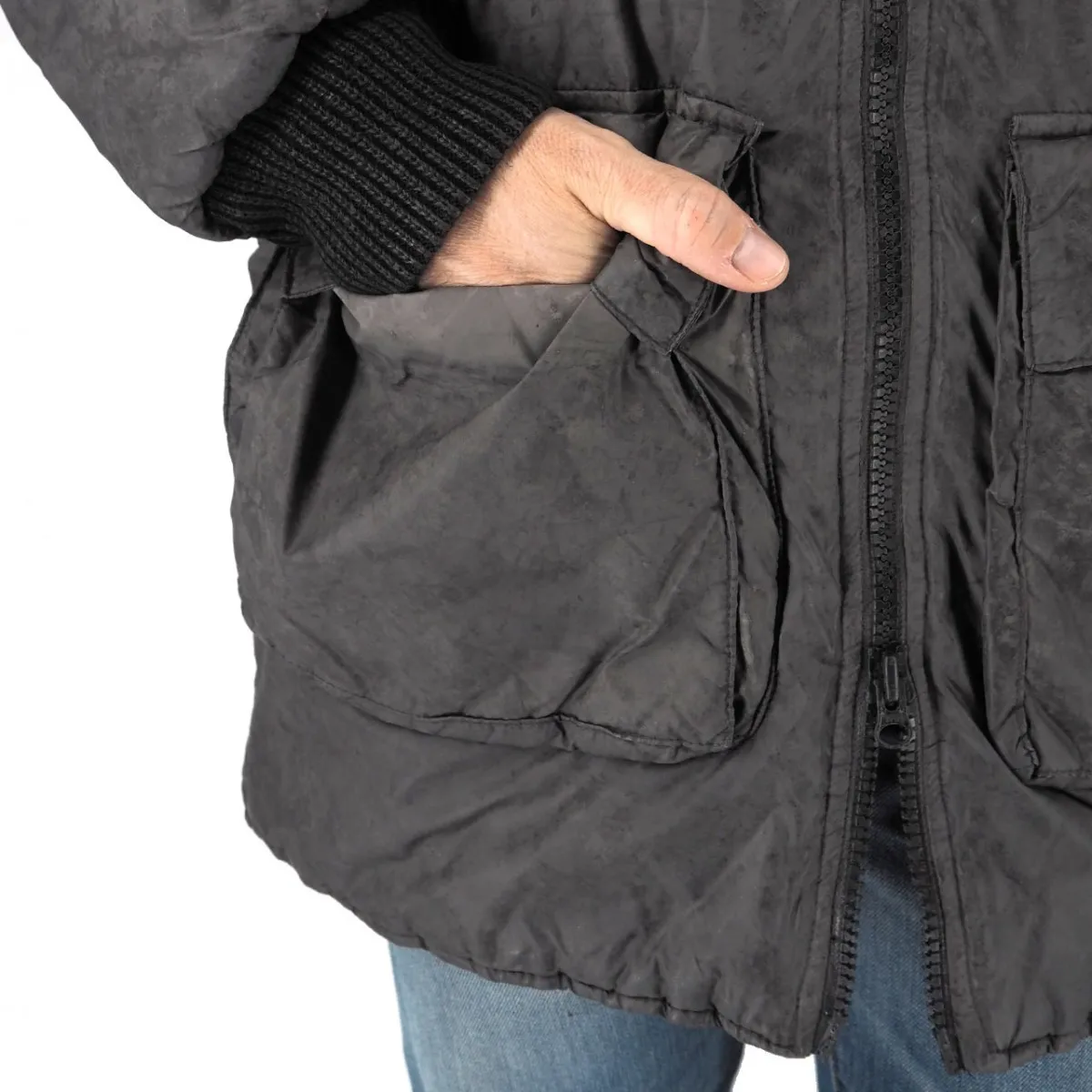 Giacca Con Cappucio Gray Nebbia