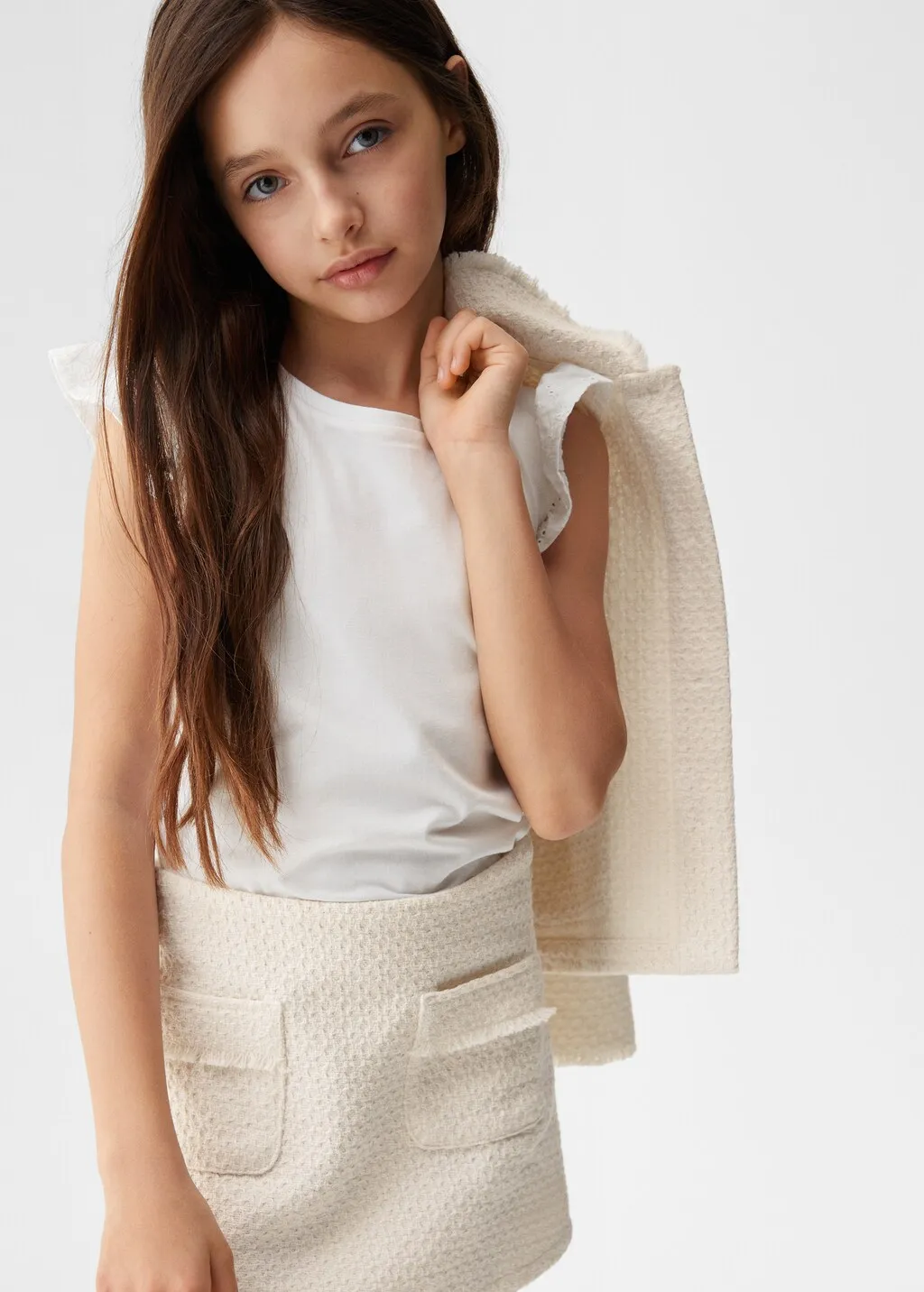 Giacca texture tasche