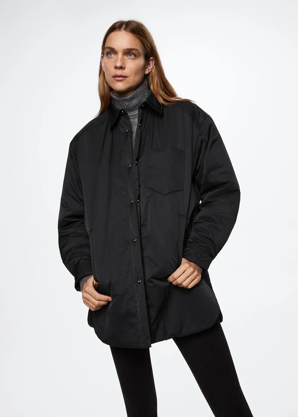 Giacca trapuntata oversize