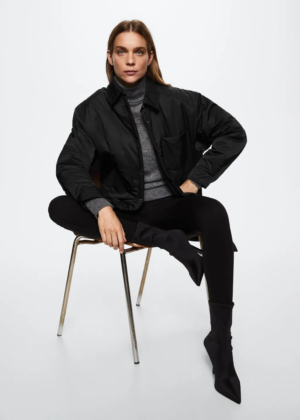 Giacca trapuntata oversize