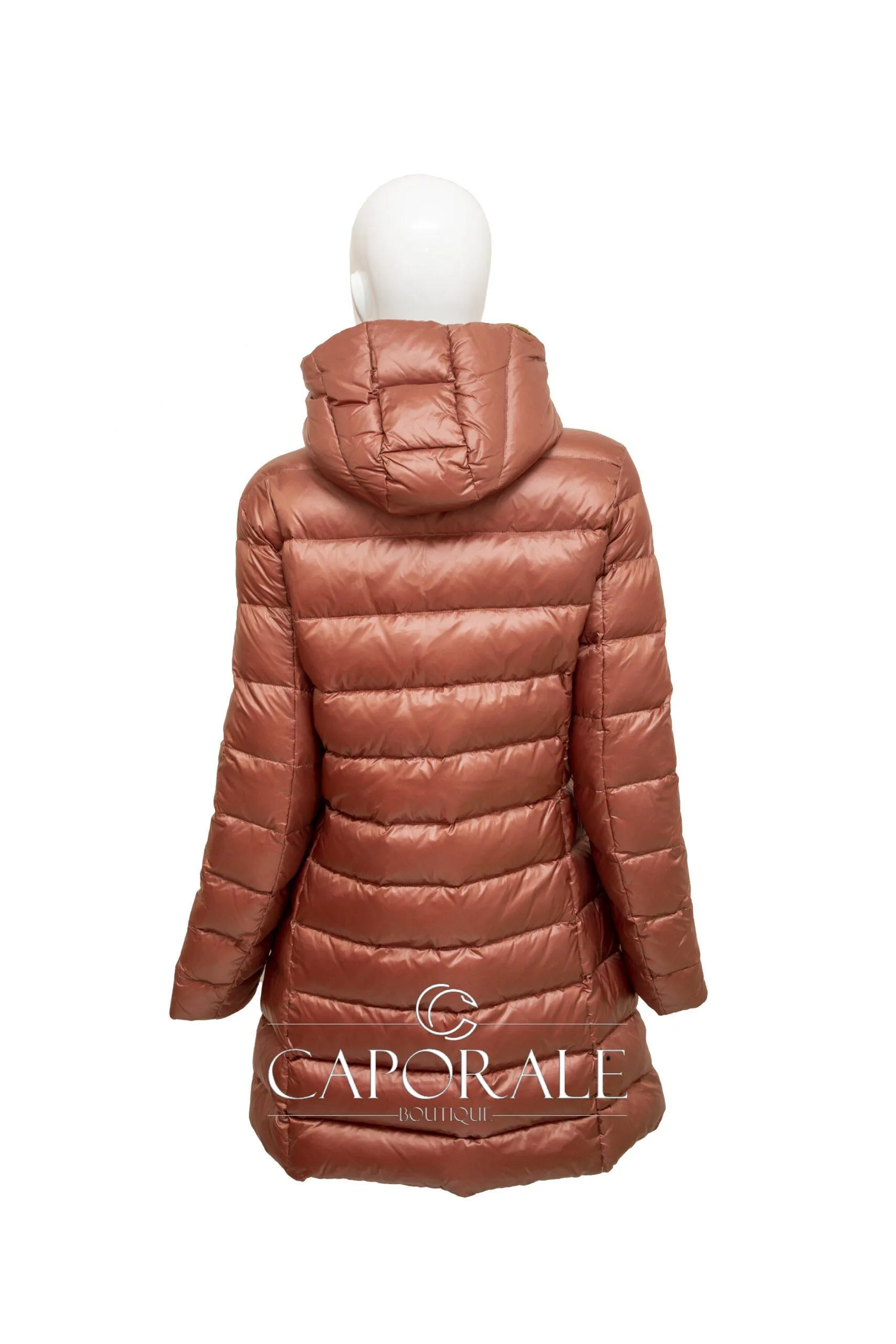 Giubbotto donna lungo Blauer 19WBLDK03009 rosa/beige