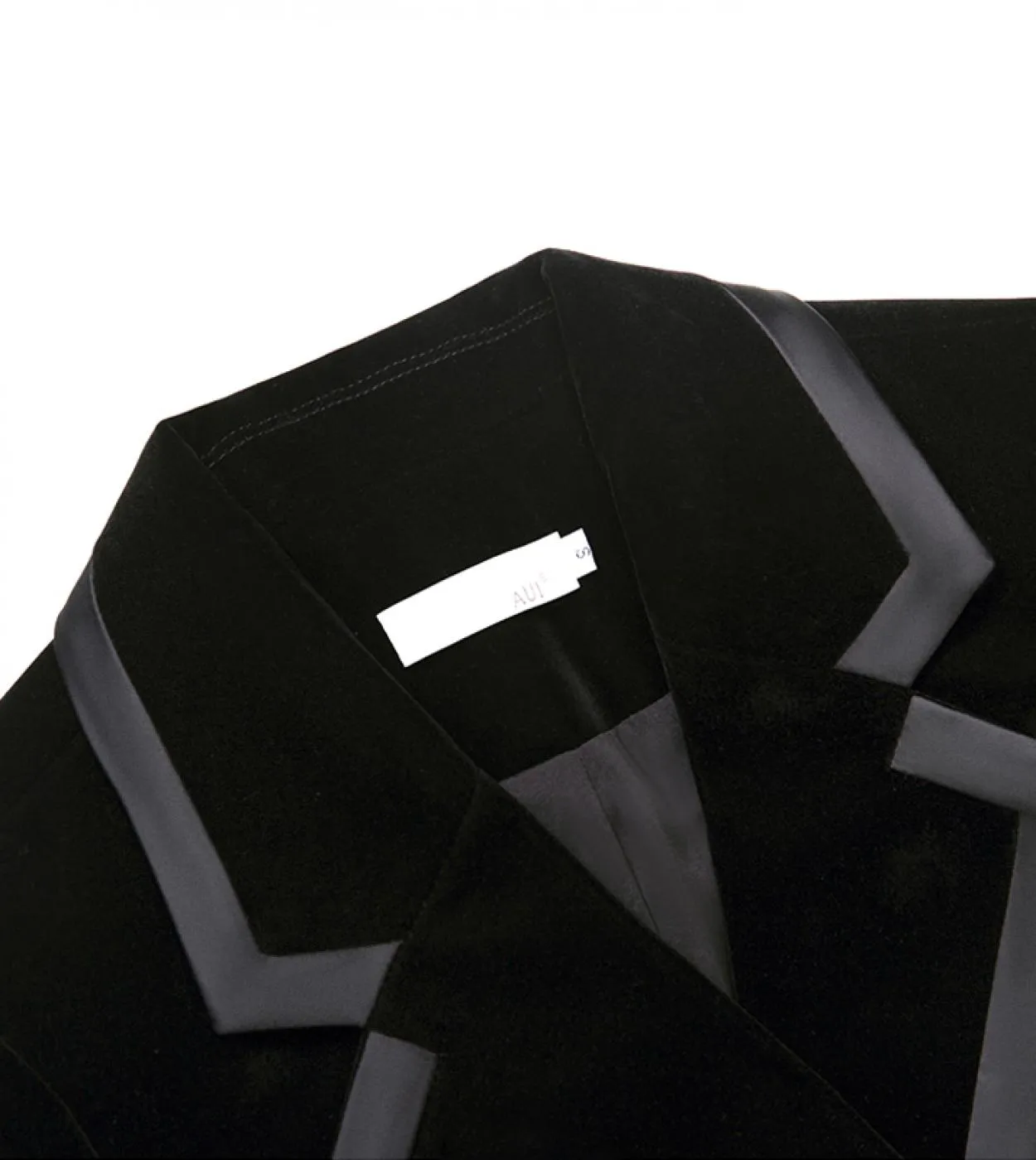 Harleyfashion New Trending Autunno Inverno Bottoni di diamanti squisiti dentellati Blazer di velluto nero chic di alta qualità C