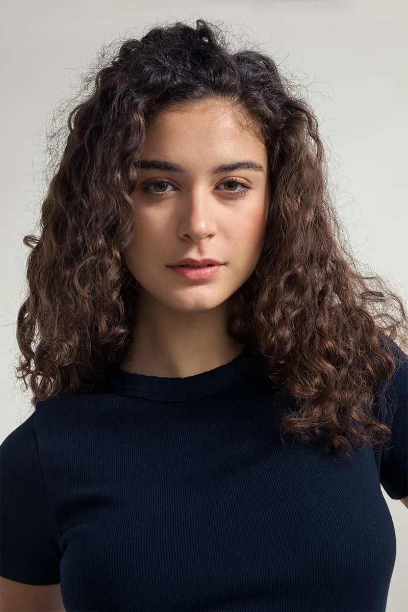          ILARIA Maglietta a Maniche Corte Donna Cotone Rigenerato  
