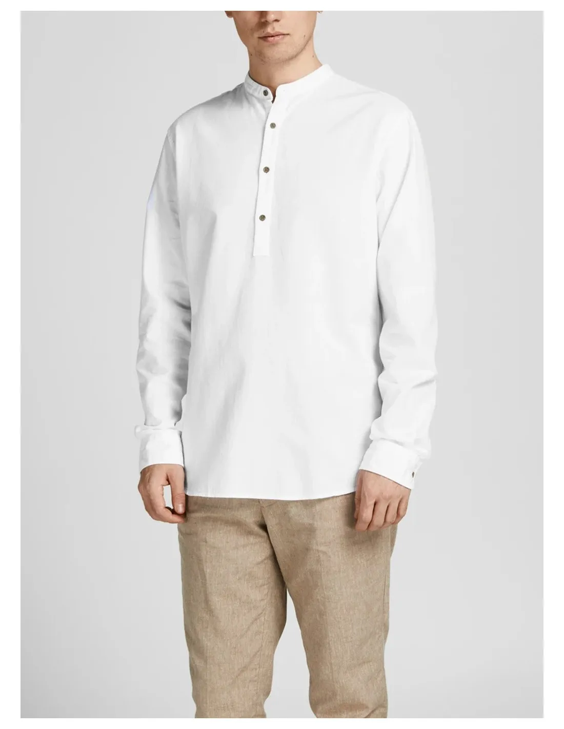JACK & JONES UOMO JPRBLASUMMER HALF PLACKET SHIRT