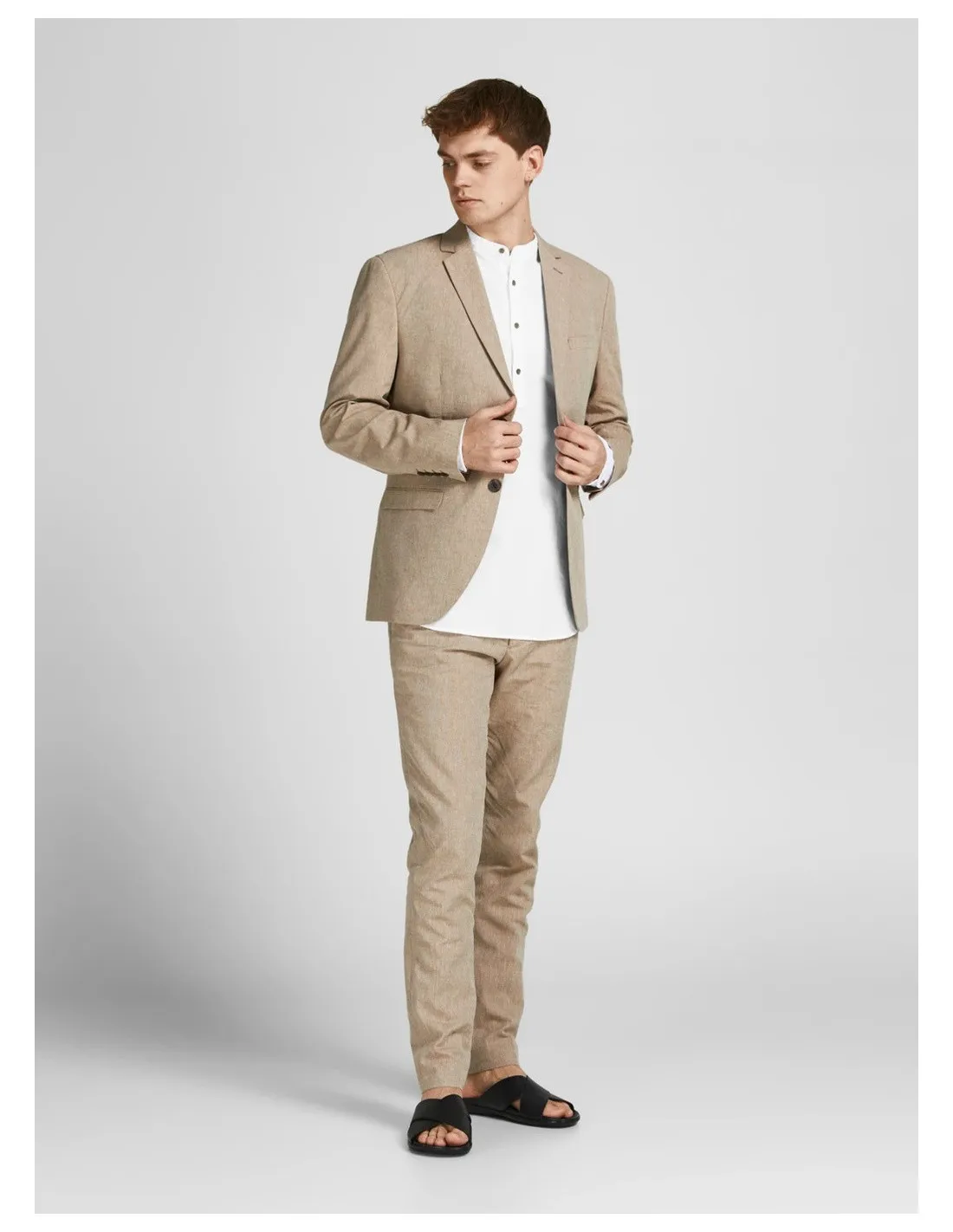 JACK & JONES UOMO JPRBLASUMMER HALF PLACKET SHIRT