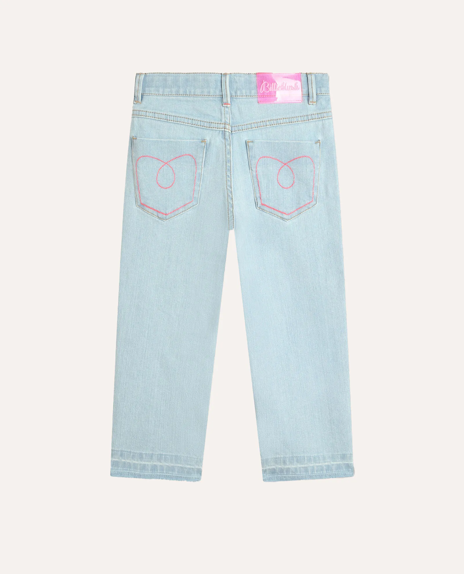 Jeans cinque tasche Billieblush per bambina in twill