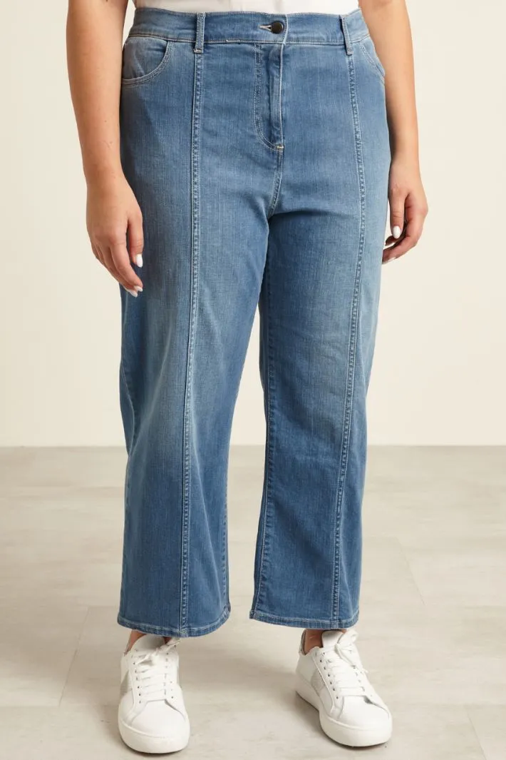 Jeans dritti in denim