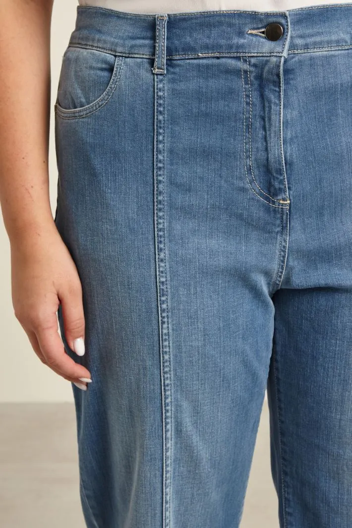 Jeans dritti in denim