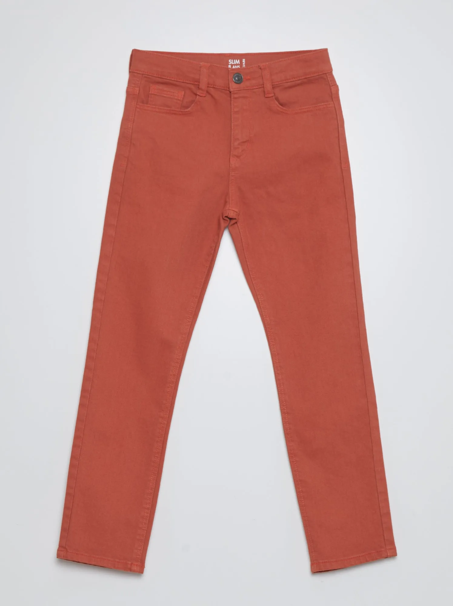 Jeans slim 5 tasche - ROSSO