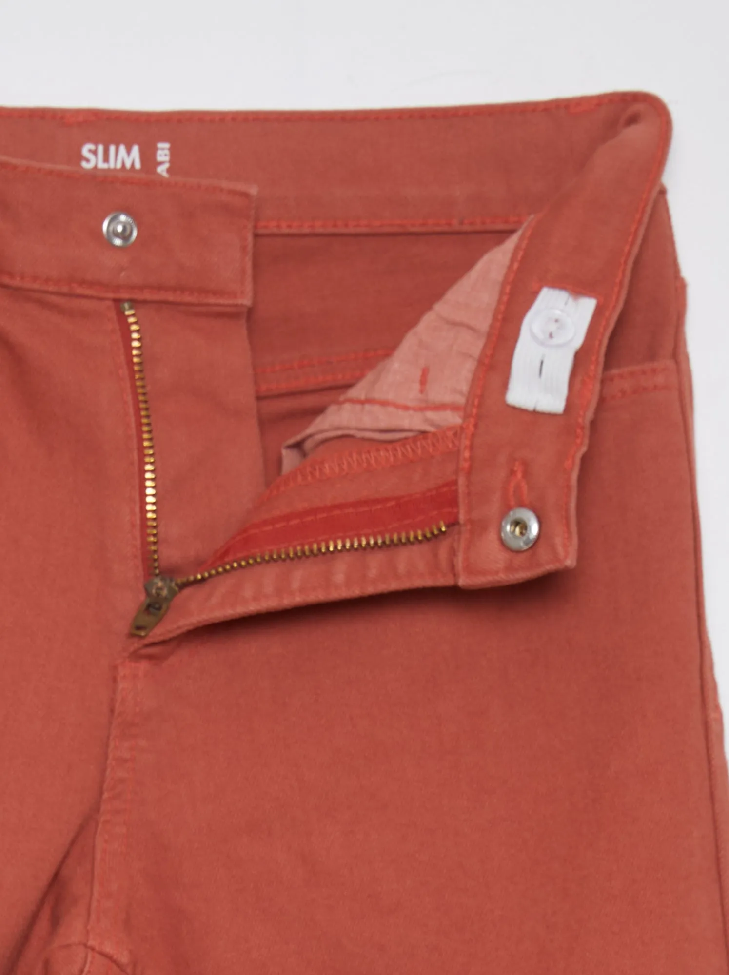 Jeans slim 5 tasche - ROSSO