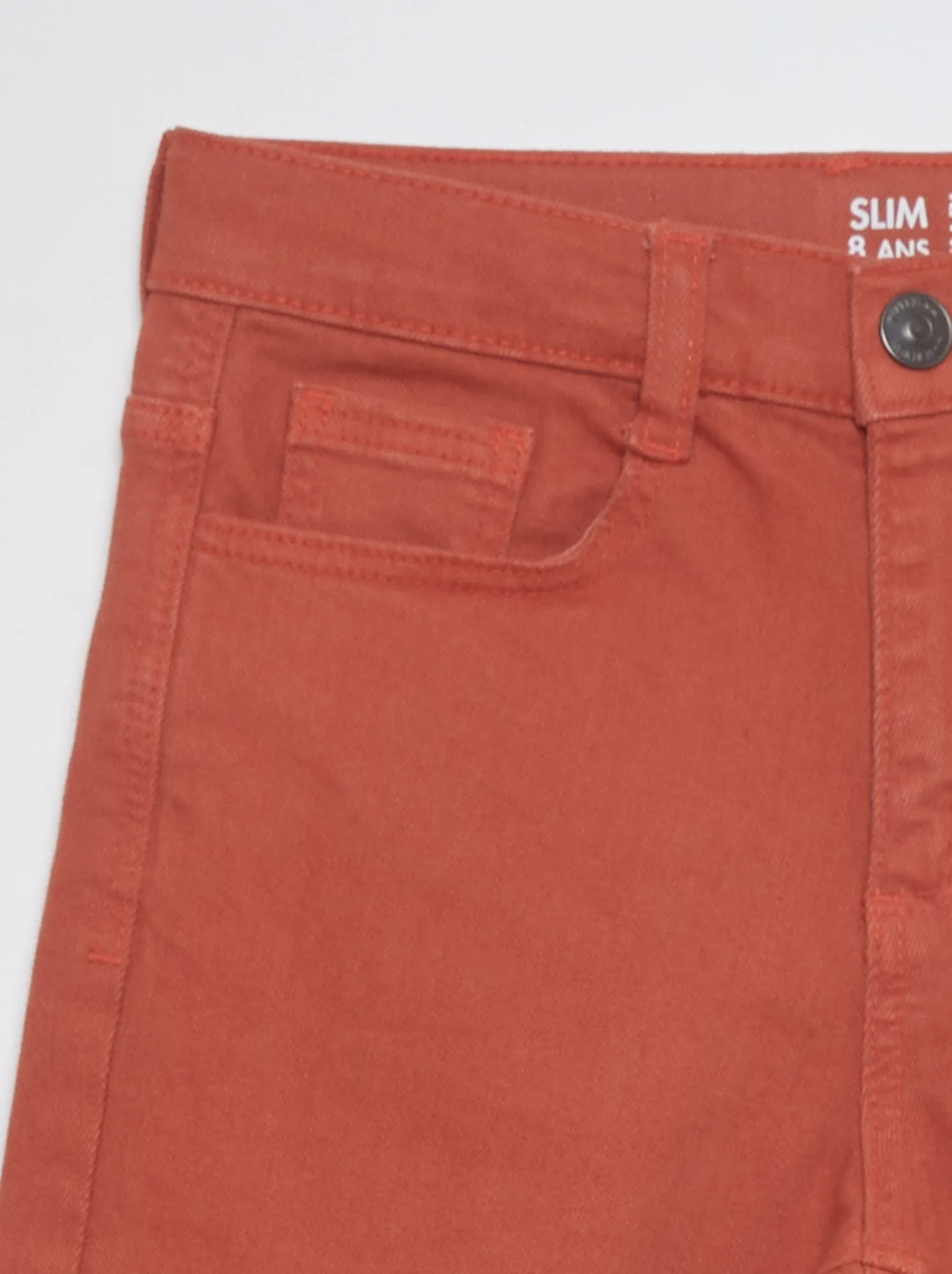Jeans slim 5 tasche - ROSSO