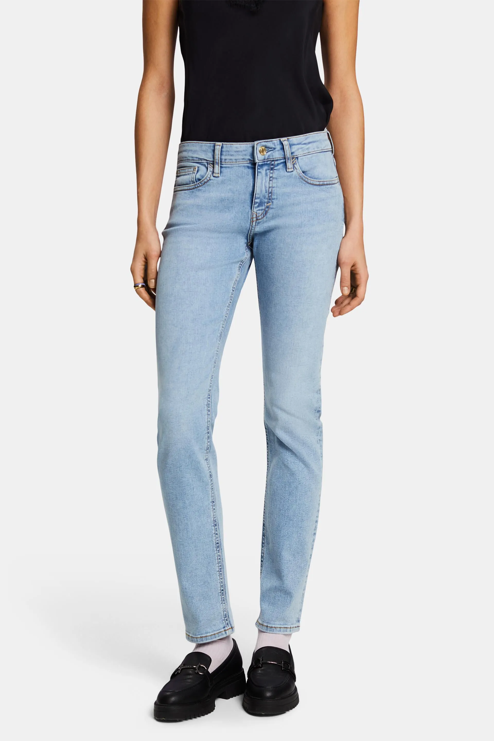 Jeans Slim Fit a vita media