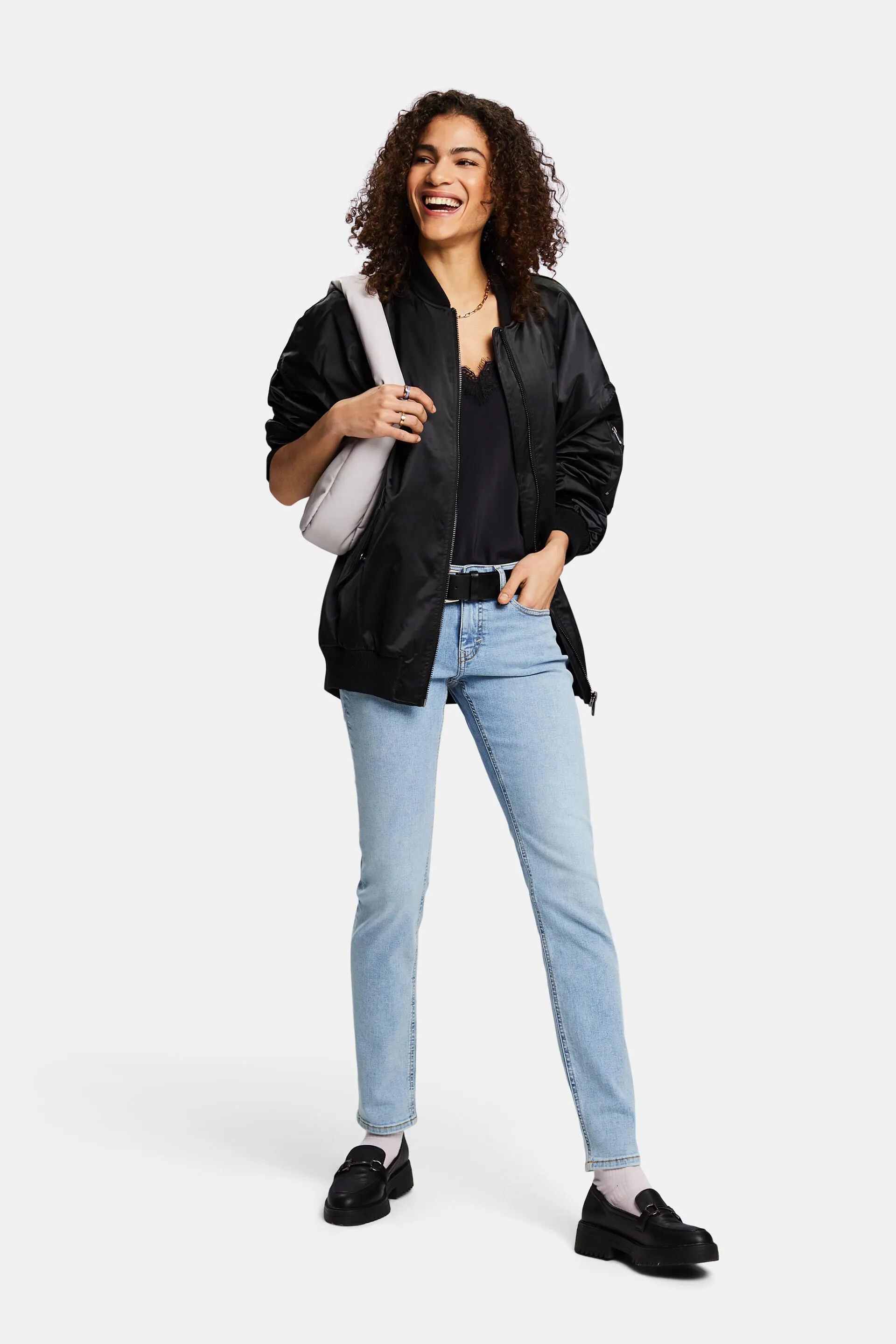 Jeans Slim Fit a vita media