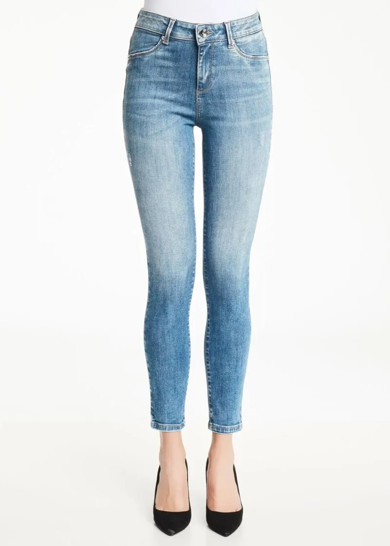 Jeggings con dettagli destroyed