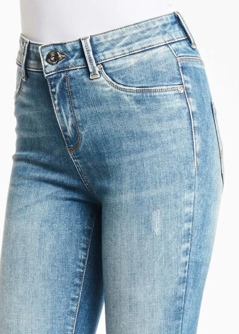 Jeggings con dettagli destroyed
