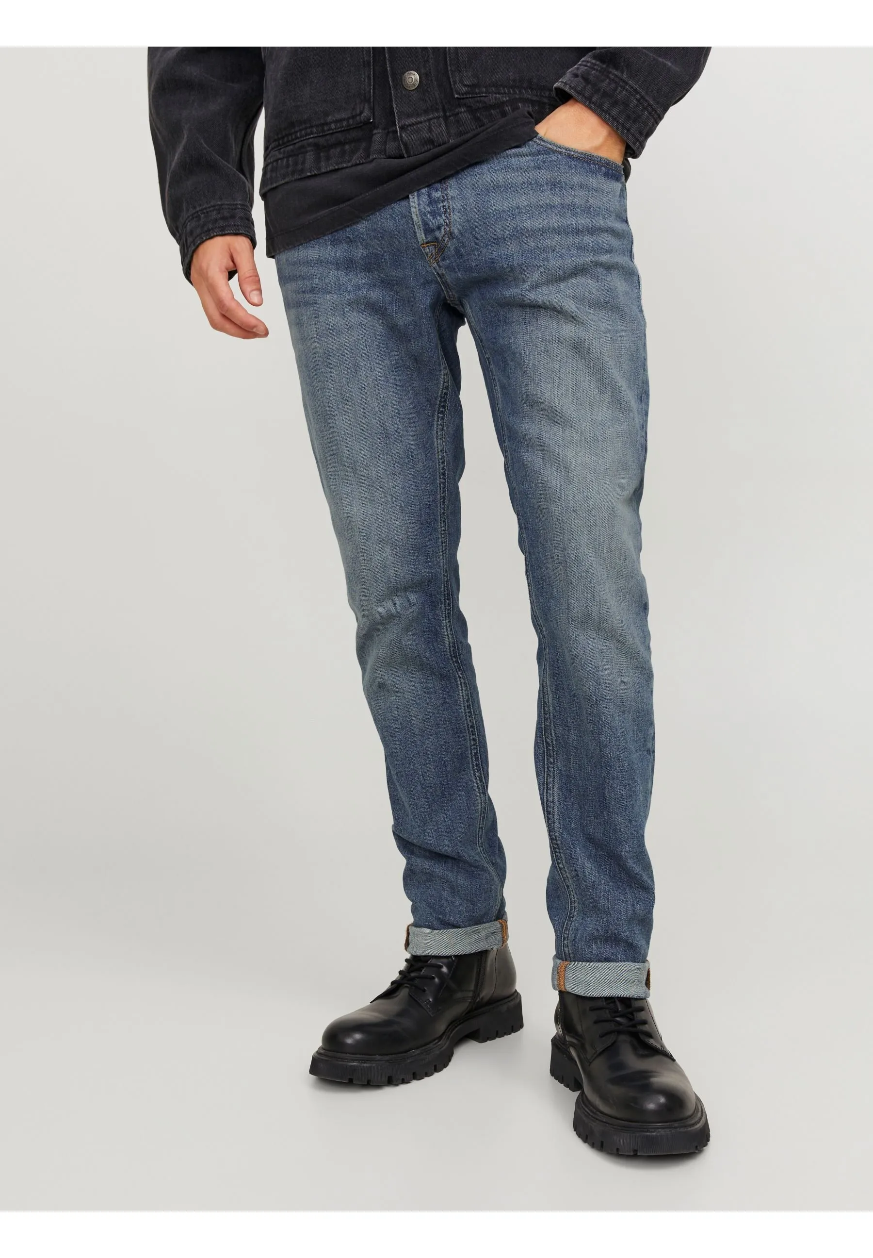 JJIGLENN JJCOLE - Jeans slim fit